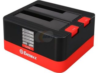 ENERMAX EB311SC 2.5" & 3.5" Black / Orange SATA I/II/III USB 3.0 USB 3.0 Hard Drive Docking, Hot Swap, Super Charge Port, SATA I/II/III HDD or SSD