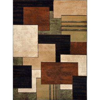 Downtown Brown Green Rug (52 x 72)   Shopping   Great