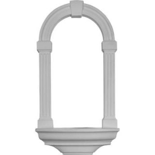 Ekena Millwork 16 3/8 in. x 4 5/8 in. x 29 7/8 in. Primed Polyurethane Surface Mount Adonis Wall Niche NCH16X29AD