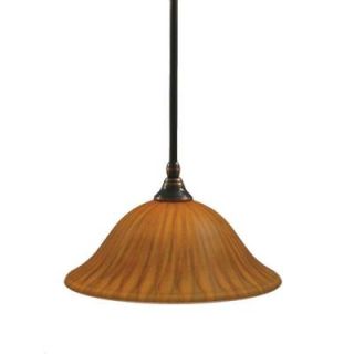 Filament Design Concord 1 Light Black Copper Incandescent Ceiling Pendant CLI TL5002686