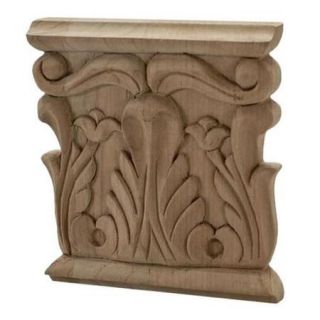 American Pro Decor 5APD10427 Small Carved Wood Applique