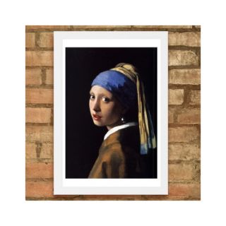 Vermeer   Girl With The Pearl Earring Framed Painting Print by The