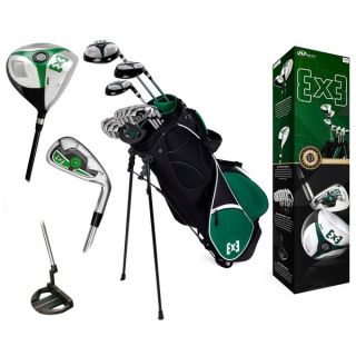Nextt Golf EX3 16 Piece Stainless Steel Mens Bag and Club Set