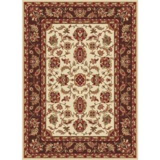 Tayse Rugs Sensation Beige 8 ft. 9 in. x 12 ft. 3 in. Transitional Area Rug 4802  Ivory  9x12