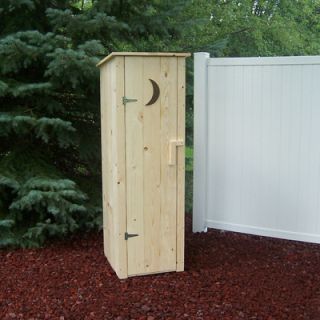 Ft. W x 2 Ft. D Wood Outhouse Storage Shed by Prairie Leisure Design