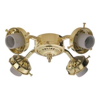 Quorum International 2444 102 Light Kits, Ceiling Fan Accessories, Polished Brass