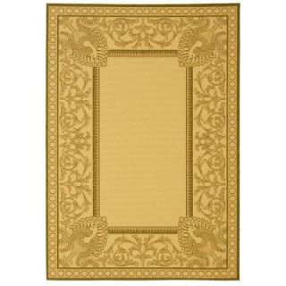 Safavieh Courtyard Natural/Olive 4 ft. x 5 ft. 7 in. Indoor/Outdoor Area Rug CY2965 1E01 4