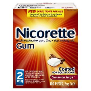 Nicorette 2 MG Cinnamon Surge Coated Gum