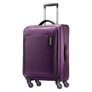 American Tourister 20 Carry On Applite Luggage Spinner Purple
