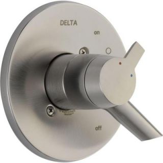 Delta Compel Monitor 17 Series 1 Handle Volume and Temperature Control Valve Trim Kit in Stainless (Valve Not Included) T17061 SS
