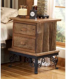 Groovystuff Hill Country Side Table with Drawers   Honey   End Tables