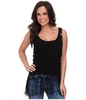 Rock And Roll Cowgirl Knit Tank Top Black