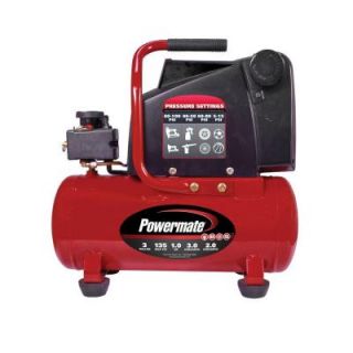 Powermate 3 Gal. Electric Air Compressor with Extra Value Kit VPP1080318