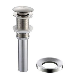 Kraus Kitchen Accessory Brushed Nickle Pop Up Drain and Mounting Ring