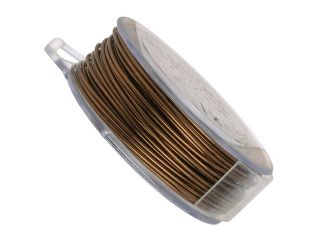 Vintaj Brass Bronze Colored Copper Wire 26 Gauge 120 Feet (1 Spool)