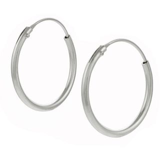 Journee Collection Sterling Silver 20mm Hoop Earrings