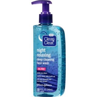 Clean & Clear Night Relaxing Deep Cleaning Face Wash, 8 fl oz