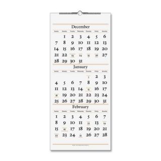AT A GLANCE 3 Month Reference Wall Calendar