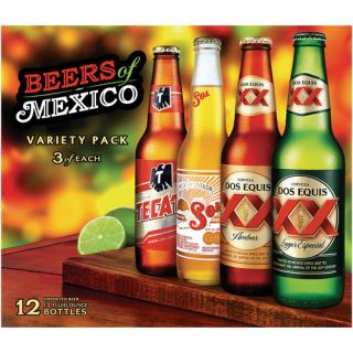 Beers of Mexico Fiesta Pack, 12 fl oz, 12 Pack
