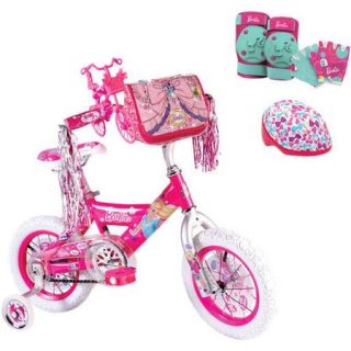 Your Choice Barbie Girls' Bike w/ Safety Gears bundle