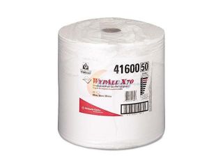 KIMBERLY CLARK PROFESSIONAL* 41600 WYPALL X70 Wipers, Jumbo Roll, Perf., 12 1/2 x 13 2/5, White, 870/Roll, 1/Carton