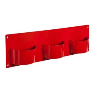 Southern Enterprises Lilah 31.5 in. x 9.5 in. Metal Wall Mount Storage in Red HD051246