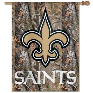 NFL &#045; New Orleans Saints Realtree Vertical Flag 27x37 Banner