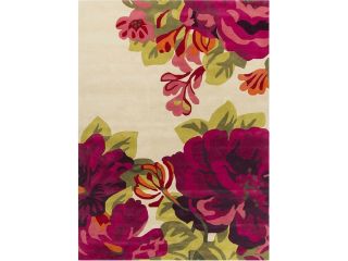 Surya Rug SND4507 811 Rectangle Red and Pink Hand Tufted Area Rug 8 x 11 ft.