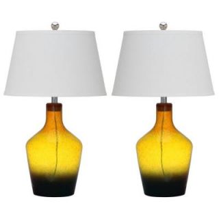 Safavieh Antiquarian 28 in. Gold Multi Glass Table Lamp (Set of 2) LIT4158A SET2