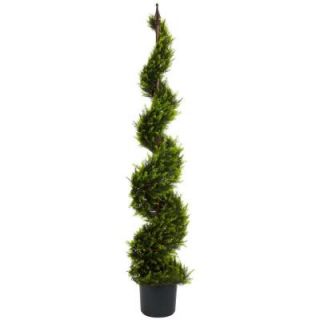 Nearly Natural 5 ft. Green Cypress Spiral Tree 5325