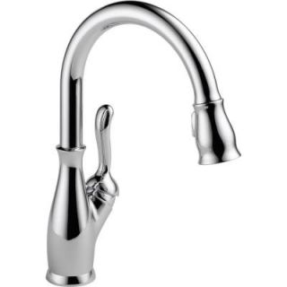 Delta Leland Single Handle Pull Down Sprayer Kitchen Faucet in Chrome Featuring MagnaTite Docking 9178 DST