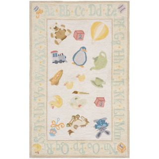 Lil' Momeni Classic Nursery Collection Kids Area Rug   Yellow Do Not Use