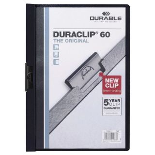 Durable® 60 Capacity Vinyl DuraClip Letter Sized Report Cover with