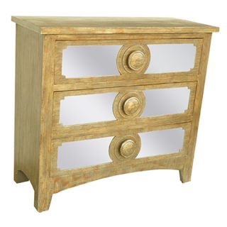 Crestview Collection Westwood 3 Drawer Mirrored Chest