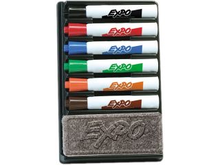EXPO 83056 Dry Erase Marker Organizer, Chisel Tip, Assorted, 6/Set
