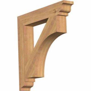 Ekena Millwork 3.5 in. x 32 in. x 24 in. Western Red Cedar Westlake Traditional Smooth Bracket BKT04X24X32WTL01SWR