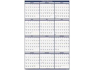 House Of Doolittle 396 Poster Style Reversible/Erasable Yearly Wall Calendar, 24 x 37