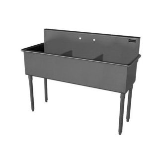 57 x 21.5 Triple Bowl Scullery Sink by Griffin