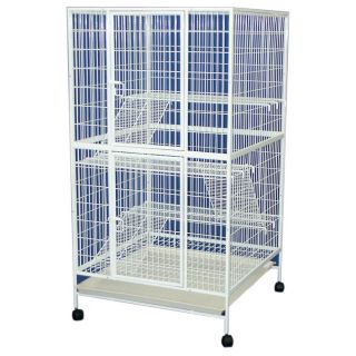 YML 35 in. 4 Levels Small Animal Cage With Wire Bottom Grate and Plastic Tray   Bird Cages