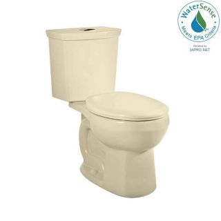American Standard H2Option Bone 1.28 GPF (4.85 LPF) 12 in Rough In WaterSense Round Dual Flush 2 Piece Standard Height Toilet