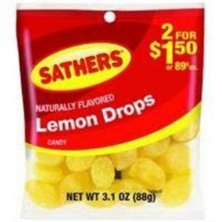Sathers Lemon Drops 12 pack (3.1oz per pack) (Pack of 3)