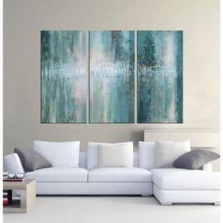 Abstract 625 Hand painted Oil Gallery wrapped Canvas Art Set