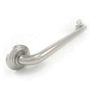 WingIts Platinum Designer Series 18 in. x 1.25 in. Grab Bar Tri Step in Polished Stainless Steel (21 in. Overall Length) WPGB5PS18TRI