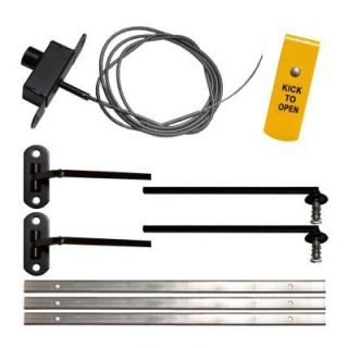Unique Home Designs Foot Operated Fire Release Kit for Window Guards 5WG810BLACKFORK