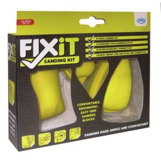 Fix it Sanding Blocks and Papers Kit (15 Piece) V0680