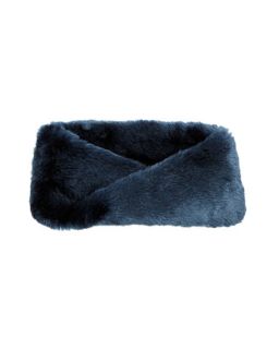 Fabulous Furs Faux Fur Infinity Scarf, Blue