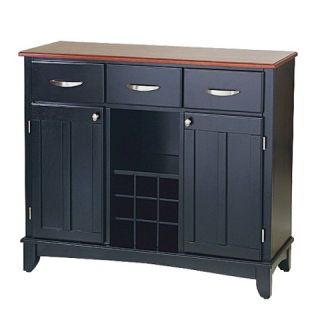 Home Styles Hutch Style Buffet   Black/Cherry