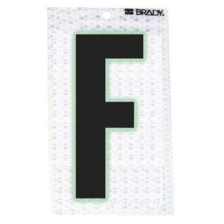 BRADY 3000 F Ultra Reflective Letter, F, PK 10