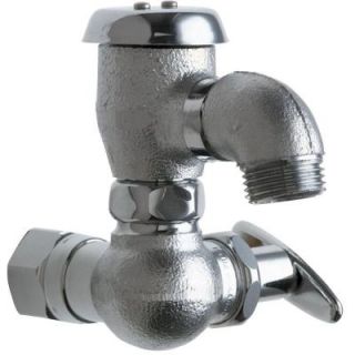 Chicago Faucets 1/2 in. NPT Brass Female Inside Sill Fitting with Body Drain Plug 998 1/2RCF