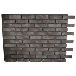 Superior Building Supplies Mountain Grey 32 in. x 47 in. x 3/4 in. Faux Reclaimed Brick Panel HD RB3247 MG
